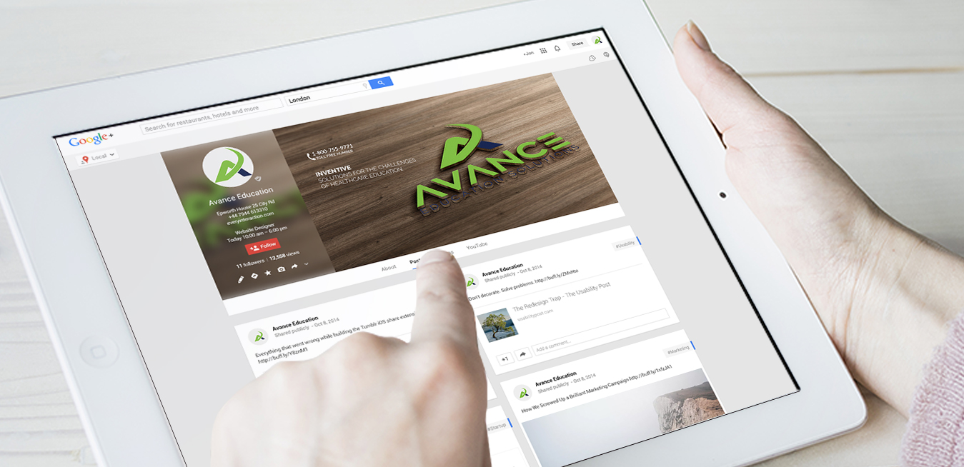 Avance Education Solutions LLC Google+ Branding