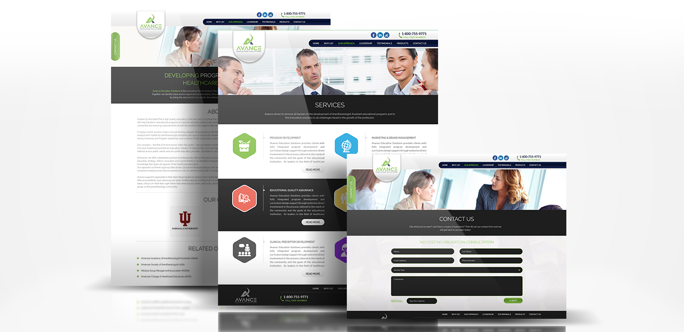 Avance Education Solutions LLC Web Design