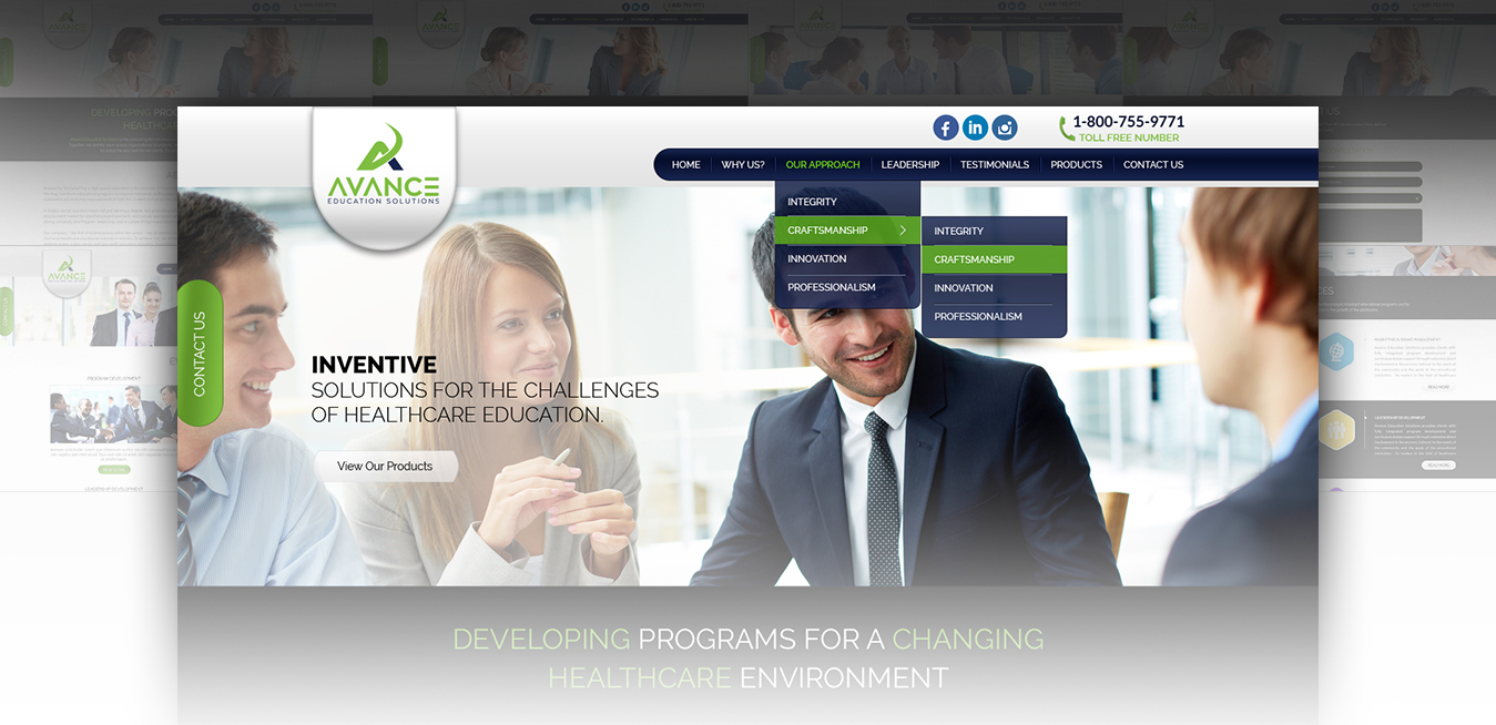 Avance Education Solutions LLC Web Design