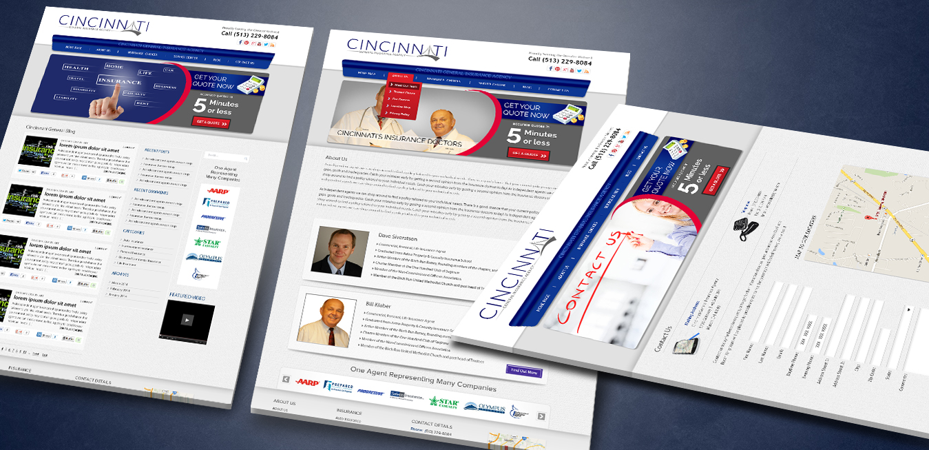 Cincinnati General Insurance Agency Web Design