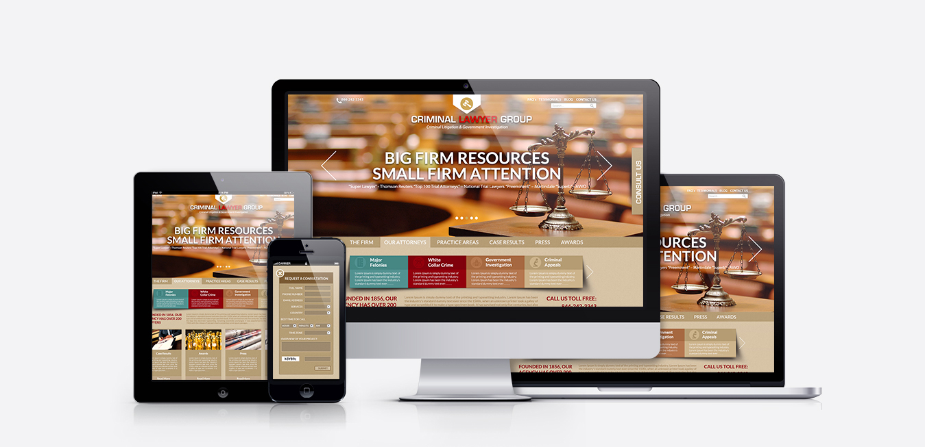 Criminal Lawyer Group Web Design Service