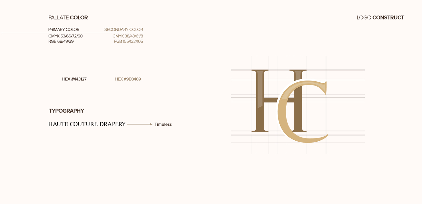 Haute Couture Drapery Logo Design