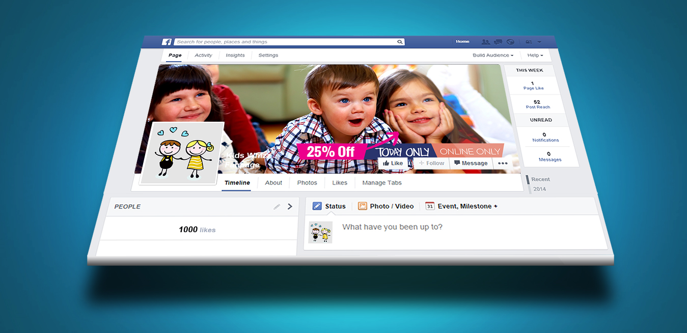 Kids Whizz Facebook Branding