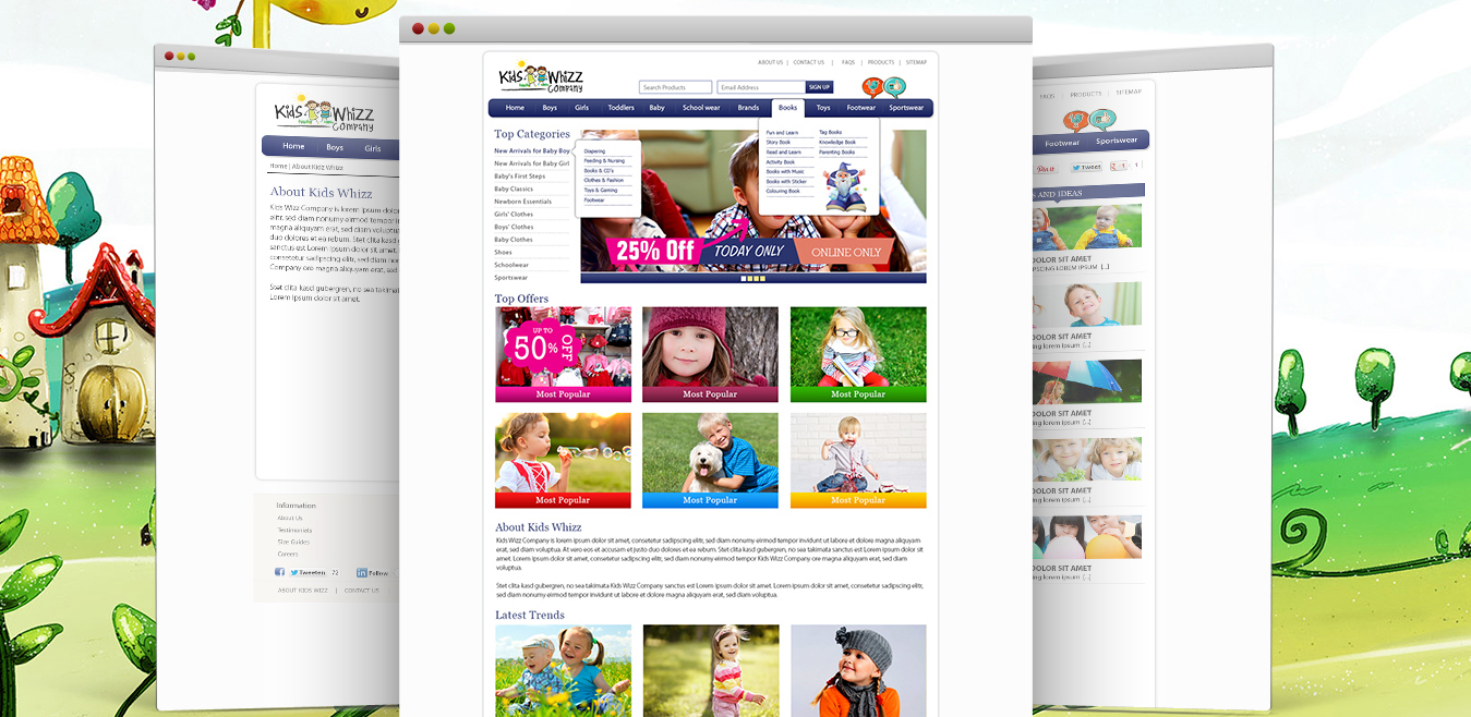 Kids Whizz Website Design