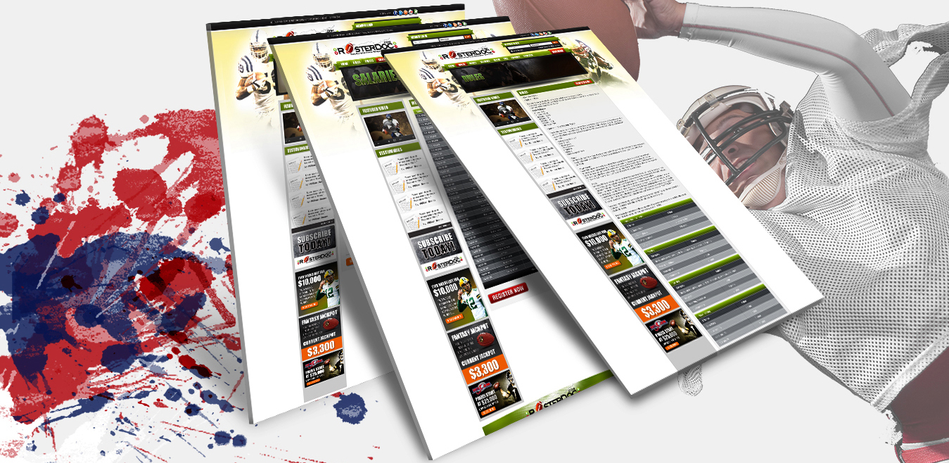 RosterDoc Fantasy Football Game Responsive Website